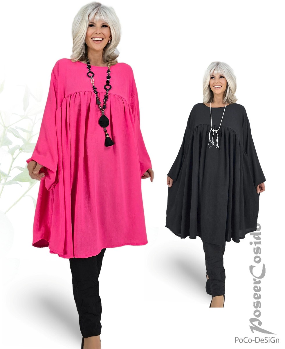 LAGENLOOK Top Long-Shirt Tunika Sand-grau L XL XXL XXXL 44 46 48 - Foto 9