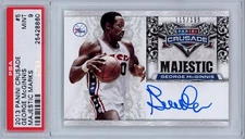 2013 Panini Crusade On-Card Auto HOF George McGinnis PSA Mint 9 115/199 Pop 1