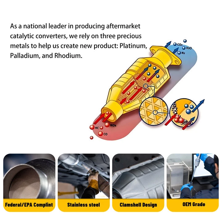 Catalytic Converter for 2008-2012 Chevrolet Malibu 2.4L - Imagem 3 de 4