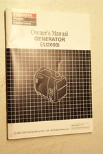 HONDA EU2000I GENERATOR OEM OWNERS MANUAL #31Z07611 NEW OPERATORS BOOKLET 01-07