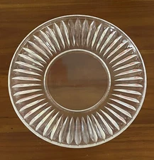 Lead Crystal Starburst Pattern Western Germany 9 Inch Plates