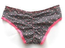 Victoria's Secret Hiphugger Panty Cotton Blend Geo Print Ruched Low Rise XS