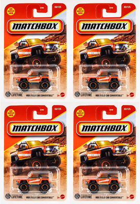 希少　海外　Matchbox Specials ミニカー 2025 Matchbox #93 MBX Field Car Convertible ORANGE METALLIC 4-PACK
