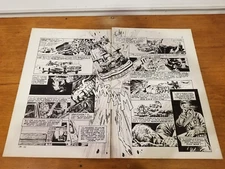 ORIGINAL ART PAGE - DAY BROTHERS PRESENTS #5 - DOUBLE SPREAD PG 8 & 9