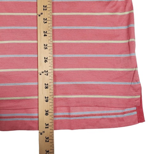 Brooks Brothers 346 Polo Golf Shirt Striped Pink Country Club Preppy Mens L - Picture 9 of 9