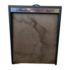Vintage Harmony H-420 Amplifier Special Design Jensen Driver Old School Tube Amp