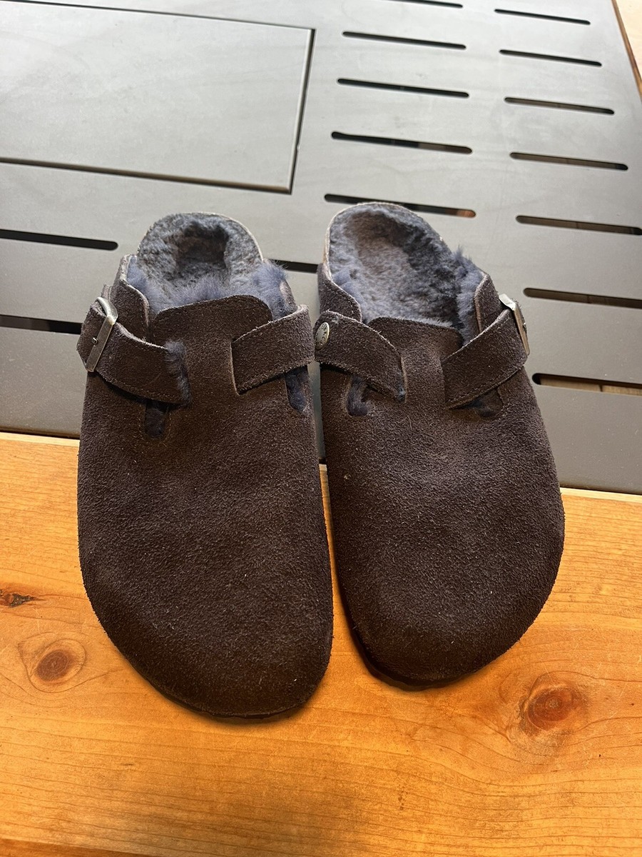 Birkenstock Boston VL/ Shearling | Midnight | EU 37 | US L6 / M4