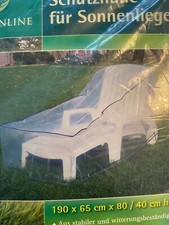 GARDENLINE Schutzhülle Sonnenliegen 190 x 65 cm 80/40 hoch NEU