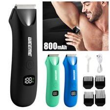 Body Pubic and Groin Hair Trimmer Electric Ba...