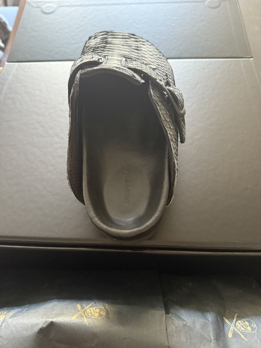 The Shoe Surgeon Luxe Mule Black Python Birkenstock Brand  display picture 1
