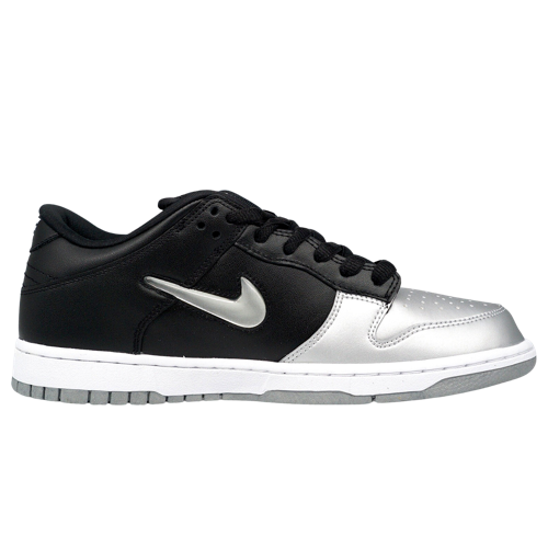 Nike Supreme x Dunk SB QS Low Metallic Silver