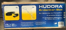 HUDORA Zestaw koteł ziemnych do trampoliny, kotwa ziemna i paski montażowe 4 x 4, 8 mm - 65011