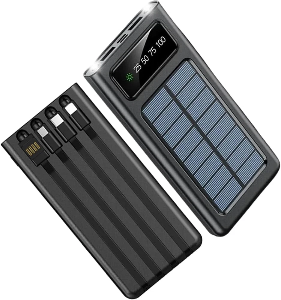 Power-Bank-Solar-Charger - 20000Mah Portable Charger,Solar Power Bank,Camping... Power-Bank-Solar-Charger - 20000Mah Portable Charger,Solar Power Bank,Camping...