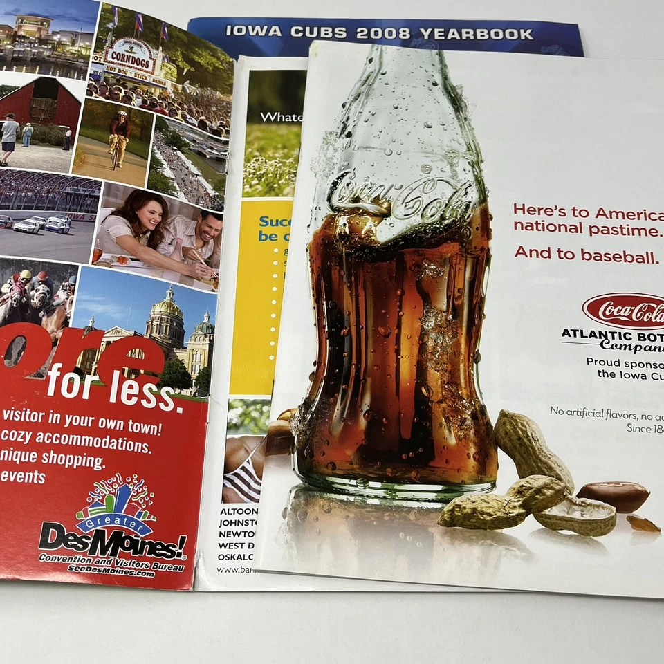 2008 2009 Iowa Cubs Baseball Yearbook Book Magazine Player Profiles Minor League - Image 4 of 4