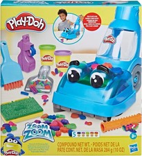Play-Doh Zoom Zoom Vacuum and Clean Up Set mit 2 Dosen Knete und Zubehör