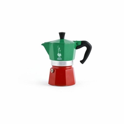 Bialetti Espressokocher Moka Express Tricolore Italia 3 Tassen Aluminium Bunt