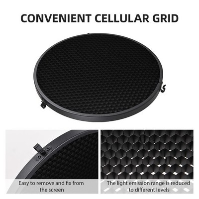 24cm/9in Reflector Mount With 60° & Soft Fabric