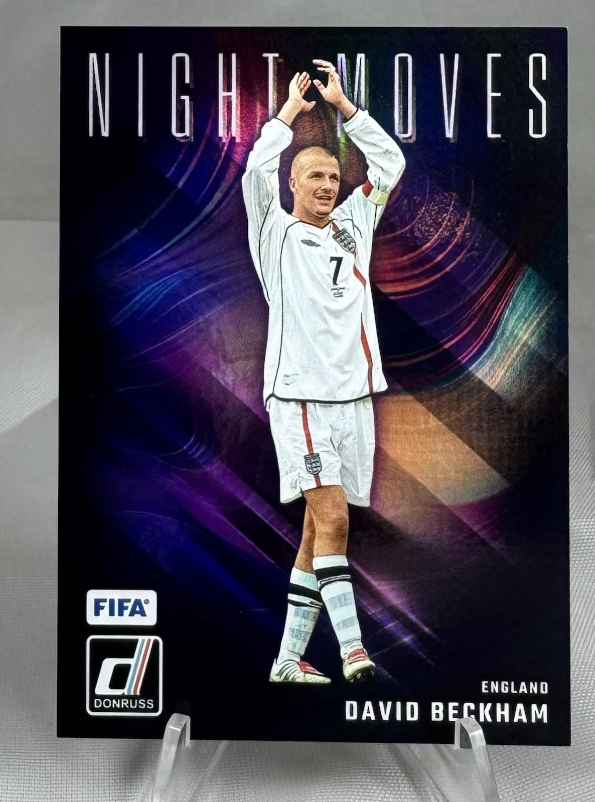 David Beckham Night Moves Case Hit 2024-25 Donruss Soccer #21 SSP