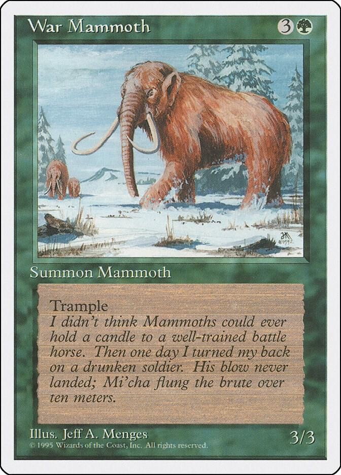 War Mammoth C Fourth Edition Magic: The Gathering NM/M
