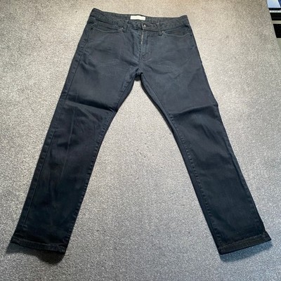 Topman Jeans Herren W32 L30 Slim Schwarz Stretch Skinny Denim Slim Fit ASOS Freizeit