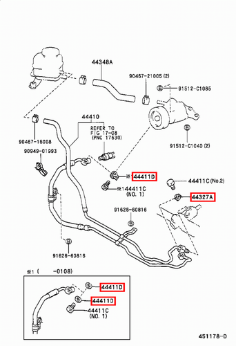 Genuine Crown JZS153 JZS151 JZS141 JKS175 3.0 2.5 Pressure Feed Hose Tube Gasket - Bild 7 von 20