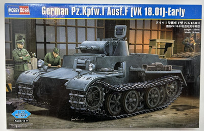 Hobby Boss Model Kit - German PZ.Kpfw.I Ausf.F VK 18.01 Early #83804 - Complete!