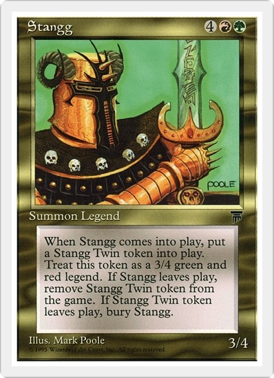 STANGG x1 mtg NM Chronicles 1 Rare