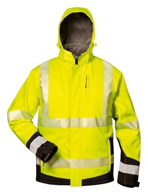 Elysee Warnjacke Melvin Softshell Größe XXL gelb / schwarz - 23426/2XL