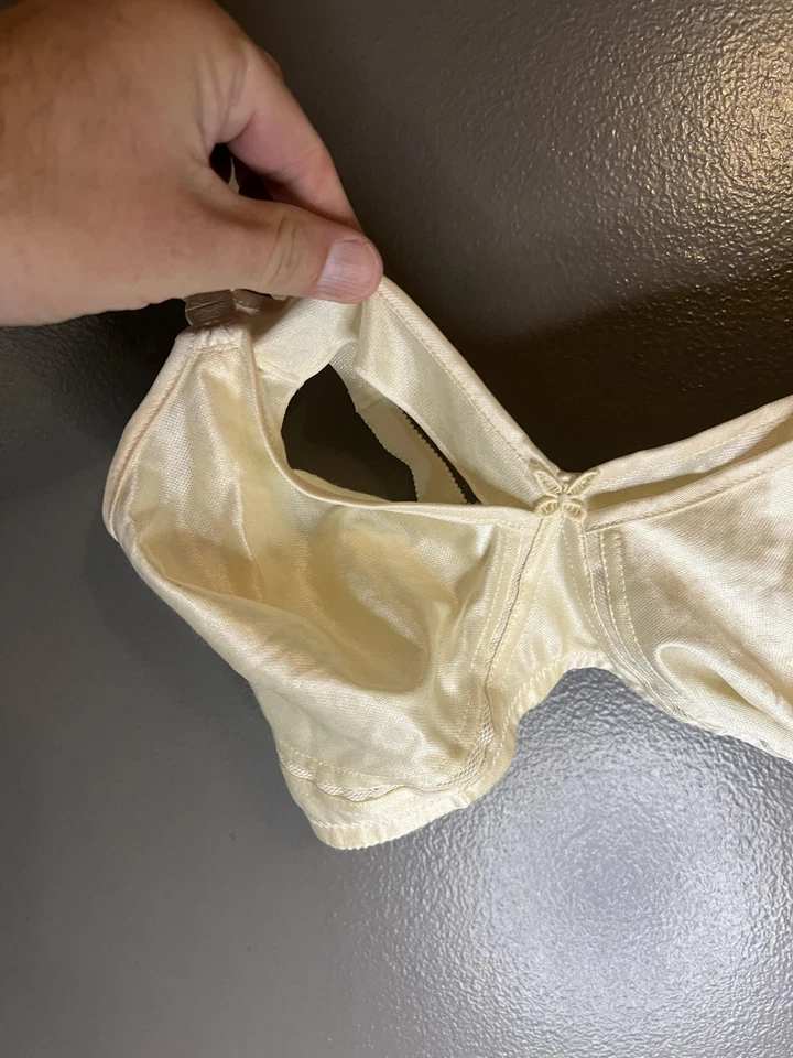 Sutiã feminino vintage Mary Jane 34D bolso maternidade feito sem fio estilo EUA 80 - Imagem 2 de 4