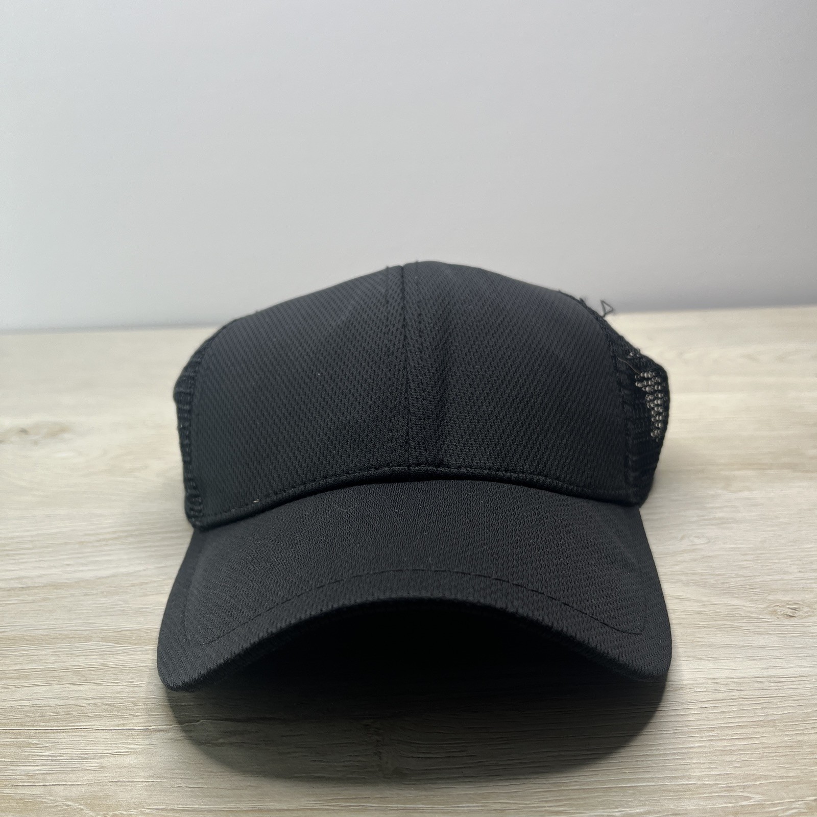 Plain Black Baseball Hat Black Adjustable Hat Adu… - image 2