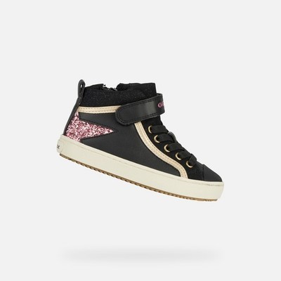 NEU - GEOX Kalispera Black/Dk Pink EU 31 UK 12,5