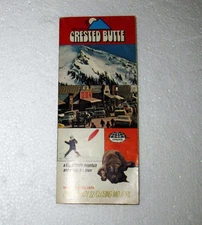 Vtg Brochure Ski Area CRESTED BUTTE Resort Colorado 1973-1974 Skiing Guide CO