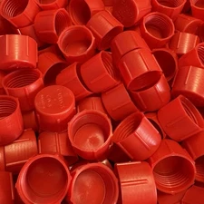 Caplugs Threaded Plastic Caps for -8 AN Fittings- 1/2" CD-8- Lot of 50