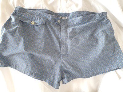 Badehose Herren E. Marinella Napoli Gr. XL / 56 Blau Bund ca. 104 cm NP 150
