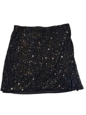 Girls Black Mini Skirt Sequin Art Class Girls Medium 7/8