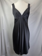 Calvin Klein Women’s Black Cocktail Evening Dress Sz 6 Sleeveless Low Back Sexy!