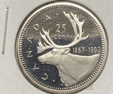 1992 Canadian PROOF 25 Cent - Rare Low Mintage Coin! ULTRA CAMEO! See Photos📸