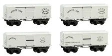 Micro-Trains MTL N-Scale 26ft Civil War Box Cars CWE White Line - Runner 4-Pack