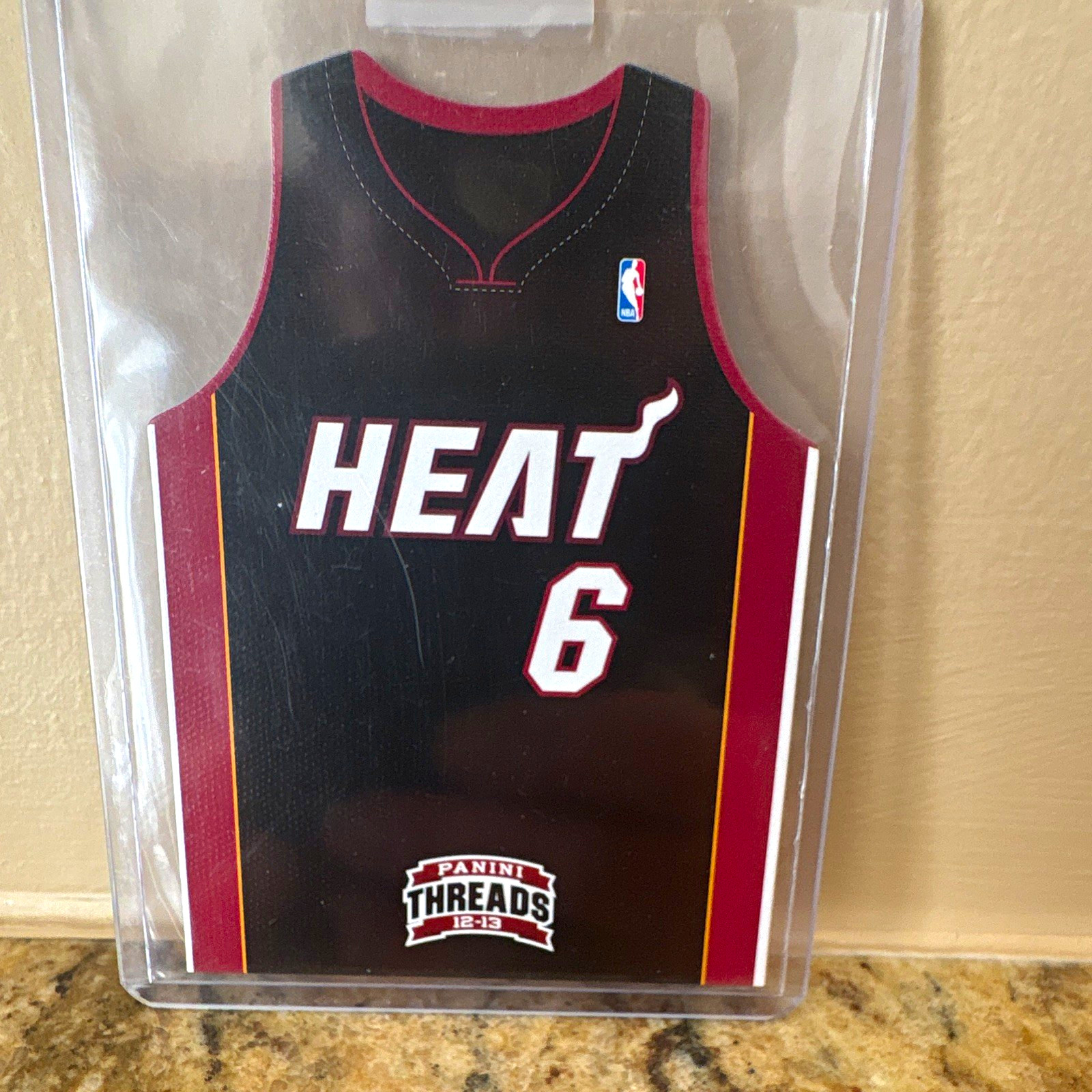 2012-13 Panini Threads Team Threads Die-Cut LeBron James #4 Miami Heat