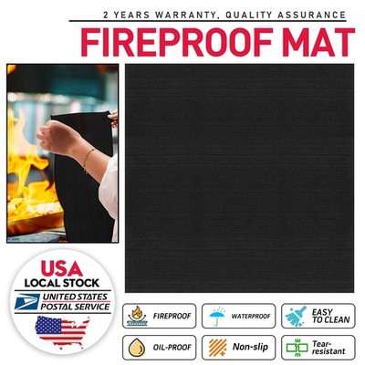 Fireproof Welding Blanket Fireproof Mat Fire Resistant Fire Blanket 19.6 x19.6 
