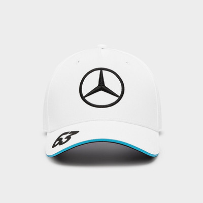Official Mercedes-AMG 63 Motorsport 2024 George Russell F1 Driver Cap White Hat