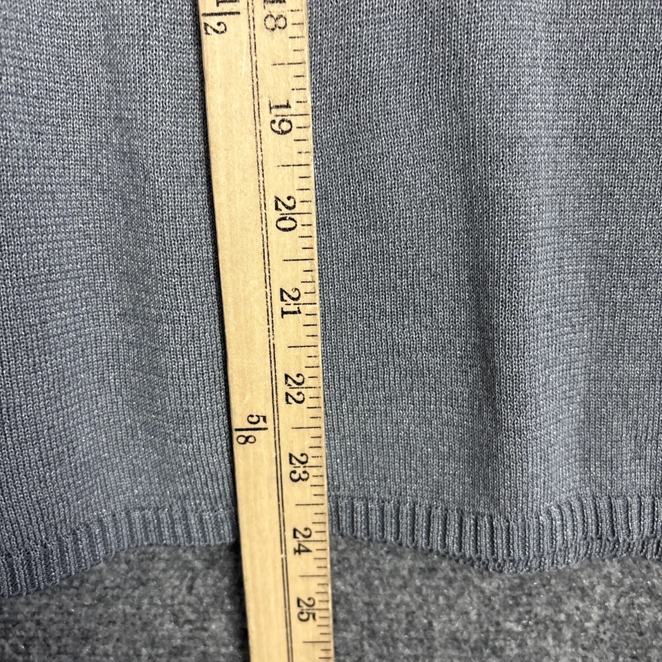 Suéter Rena Rowan para Saville para mujer talla M gris mezcla de seda cuello falso Foto 4 de 4