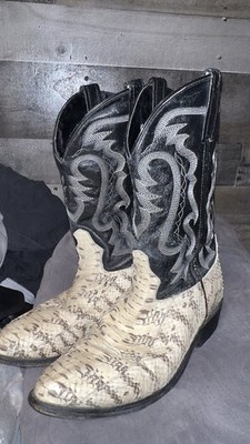 Snake Skin Laredo Men's Western Cowboy Boots Pointed Toe
