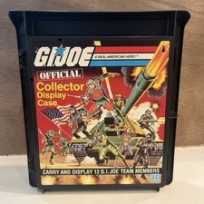 GI JOE Official Collector DISPLAY Carrying Case ONLY Holds 12 Figures Nice 1982
