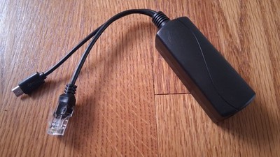 PoE Splitter PD07B Micro-USB with 10/100Mbps Ethernet, 802.3af/at compatible