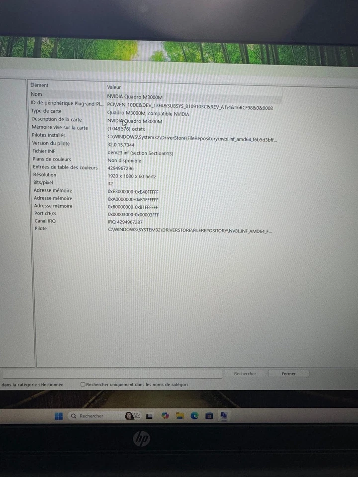 HP ZBook 17 G3 – i7-6820HQ – 32 Go RAM – 256 Go SSD – 17,3" Full HD –Réf : 26B - Bild 2 von 4