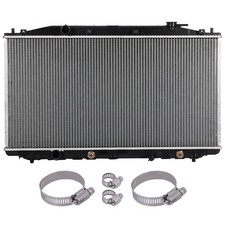 Radiator with Oil Hose Clamps Kit For 12-15 Honda Crosstour 08-12 Honda Accord