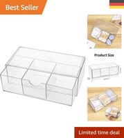 Eleganter Kosmetik Organizer - Transparente Aufbewahrungsbox Mit 3 FäChern