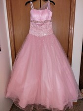 Tiffany Designs Ball Gown Quinceanera Pageant Prom dress Size 10 True Pink