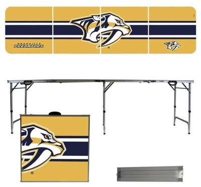 Nashville Predators NHL Tailgate Table 8 x2  Fold Down To 2 x2 